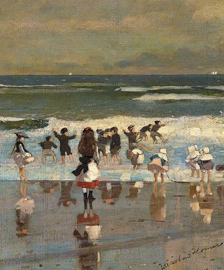 Escena de playa, Winslow Homer